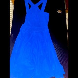 Charlotte Russe Blue Halter Dress Size XS